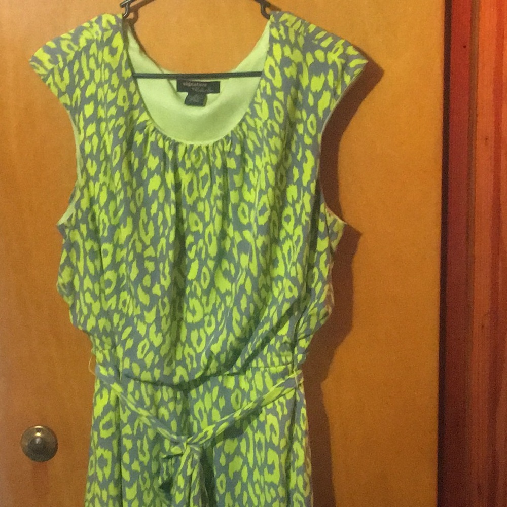 Yellow Gray dress